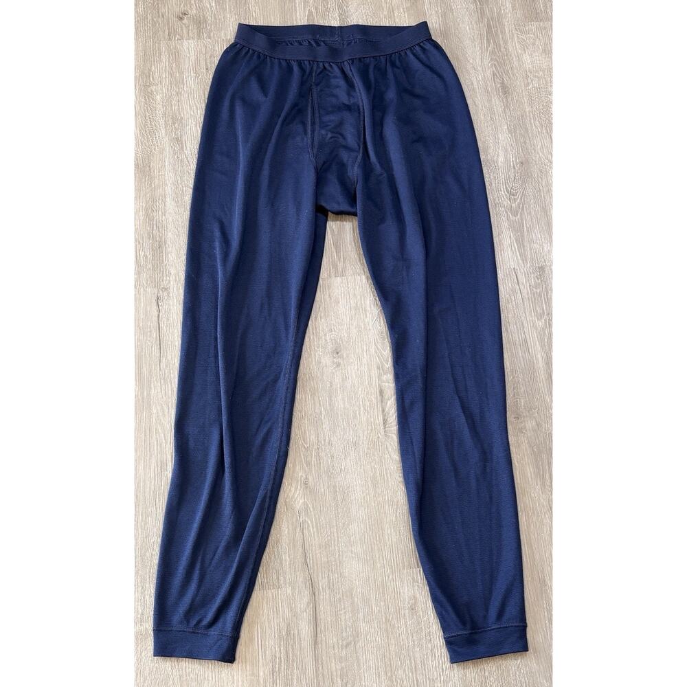 Vintage‎ Patagonia Made in USA Capilene Base Layer Long Johns Pants Blue Men's L